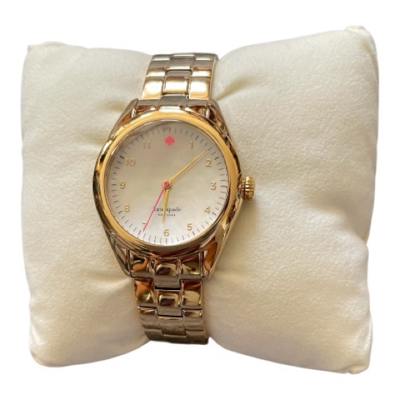 kate spade Jewelry - Kate Spade Gold Watch with Cream Face